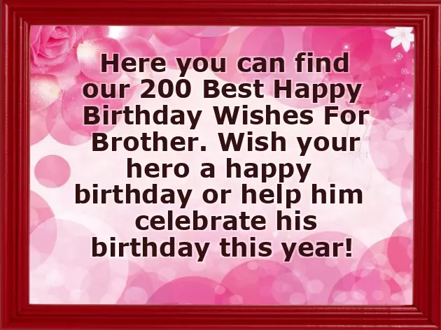 Birthday Wishes For Brother Free Download