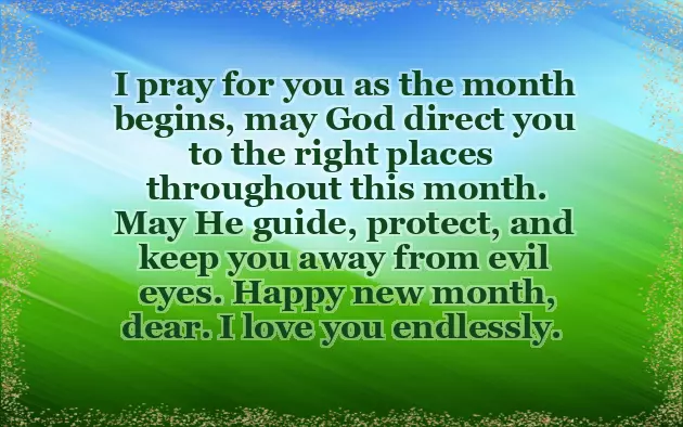 Lovely New Month Message Lovely New Month Message
