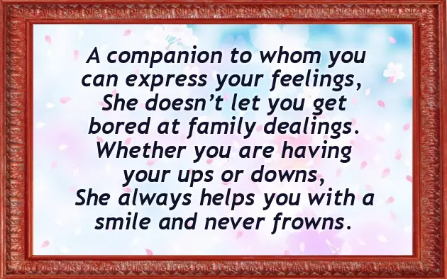 Poem For Sister Poem For Sister