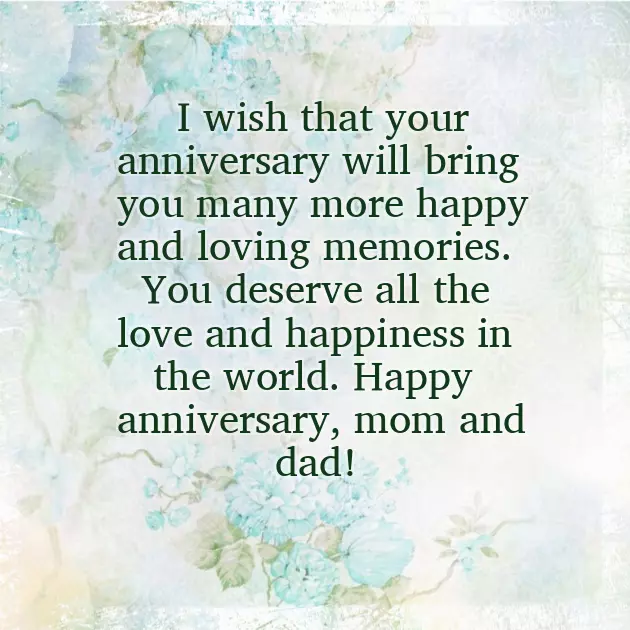 Anniversary Wishes To Mum And Dad