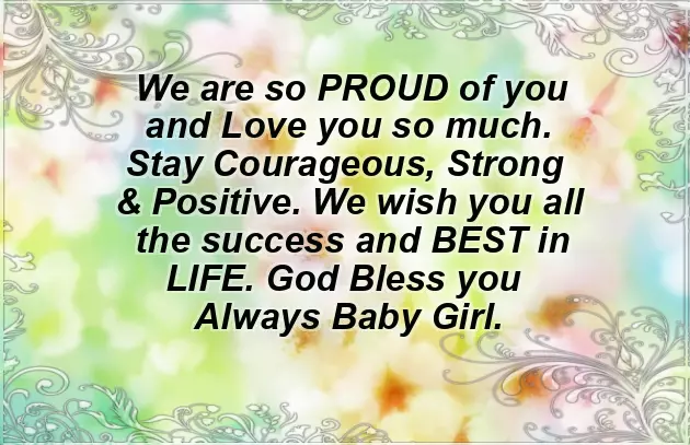 Congratulations We Are Proud Of You