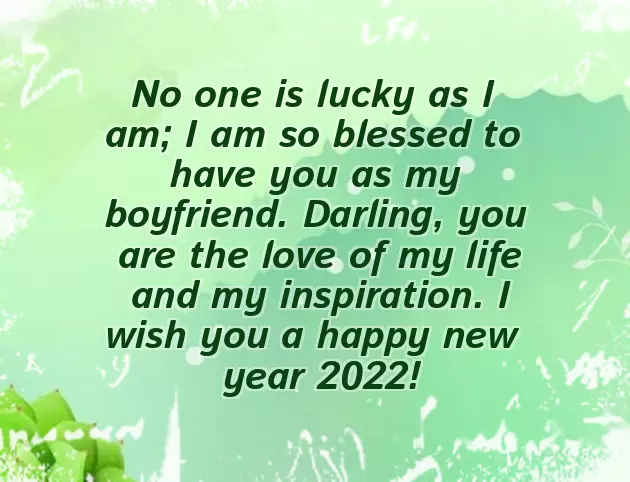 Boyfriend New Year Wishes