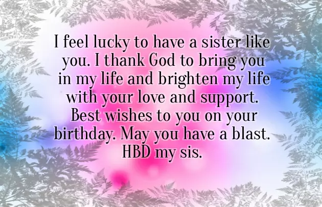 Christian Birthday Greetings For Sister