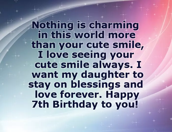 Birthday Greetings For 7 Years Old Birthday Greetings For 7 Years Old