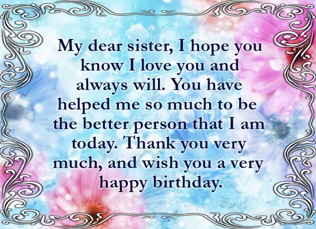 Birthday Wishes Msg For Sister Birthday Wishes Msg For Sister