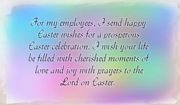 Easter Message To Staff Easter Message To Staff