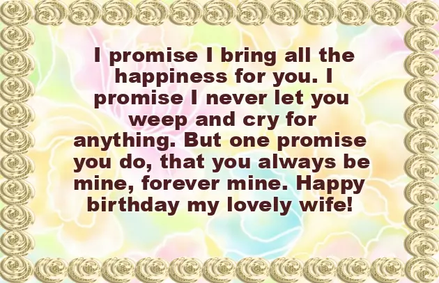 Birthday Wish For Wife In English