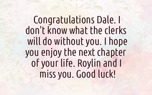 Best Wishes For Retirement