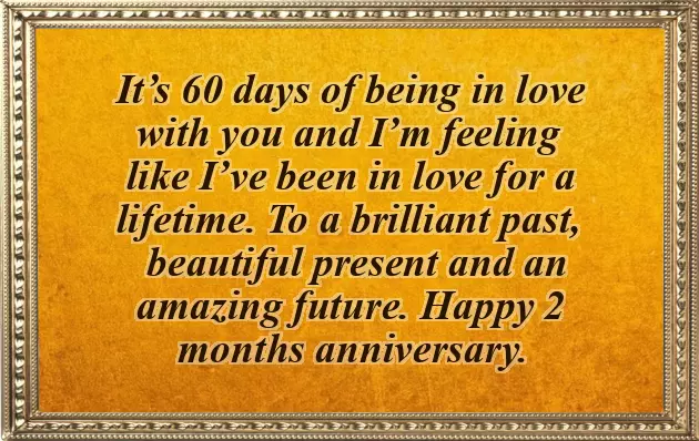 Happy 2 Month Anniversary Wishes