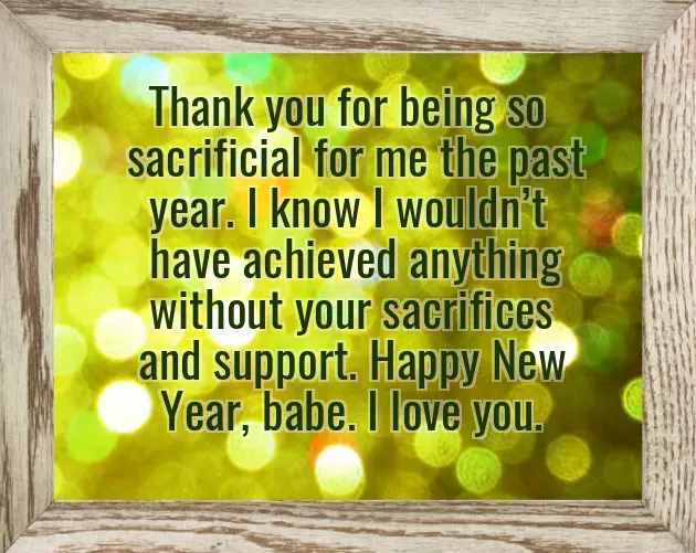 Happy New Year Wishes Quotes For My Love