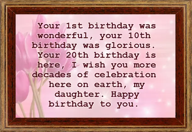 Birthday Wishes For 20 Years Old Girl Birthday Wishes For 20 Years Old Girl