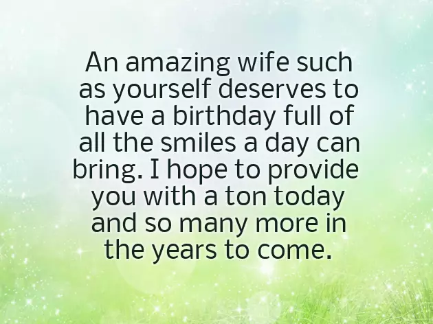 Happy Birthday To An Amazing Wife