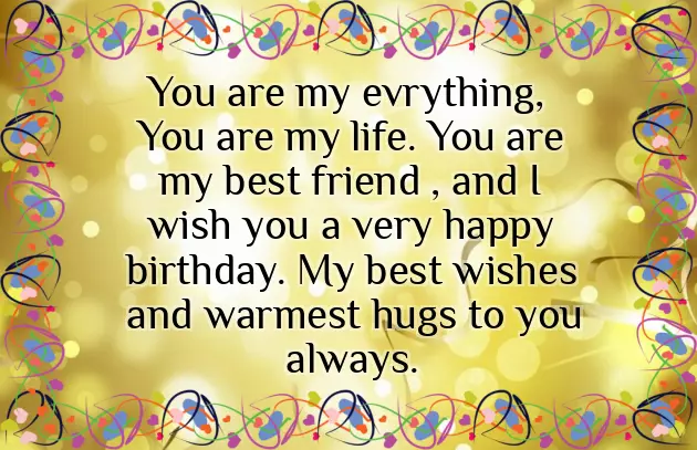 Romantic Birthday Wishes For Best Friend Female