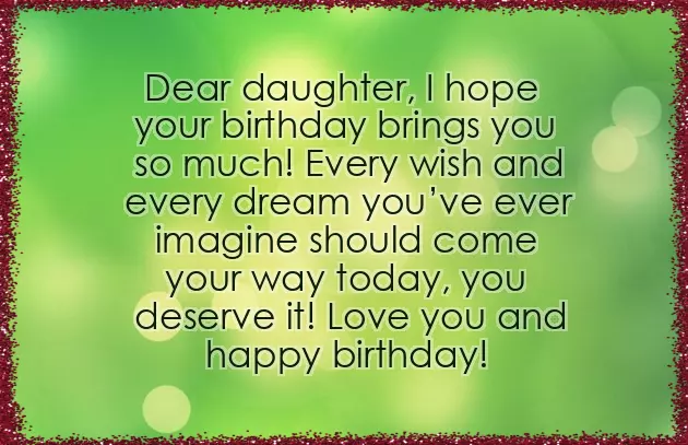 Happy Birthday Words For Daughter Happy Birthday Words For Daughter