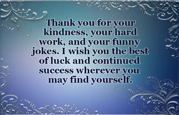 Well Wishes For New Job