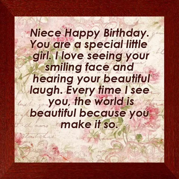 Special Niece Birthday Special Niece Birthday