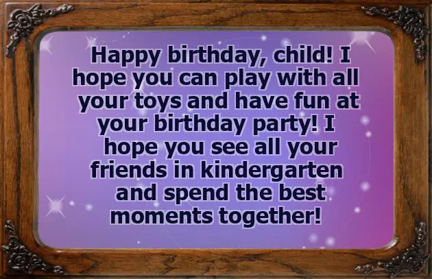 Birthday Wishes For 5 Year Old Boy