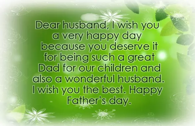 Greetings For Fathers Day To Husband Greetings For Fathers Day To Husband