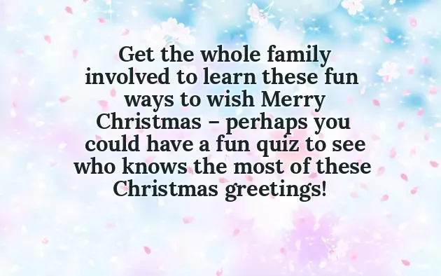 Merry Christmas In Other Languages Merry Christmas In Other Languages