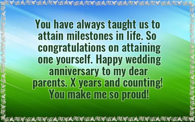 31St Anniversary Wishes For Parents