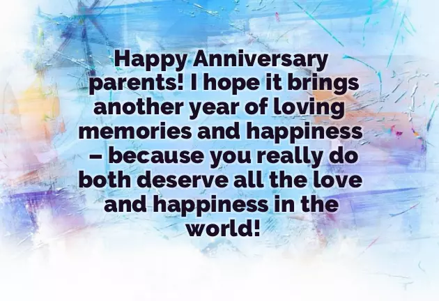 31St Anniversary Wishes For Parents