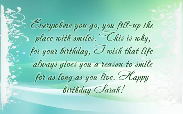Happy Birthday Dear Sarah Happy Birthday Dear Sarah
