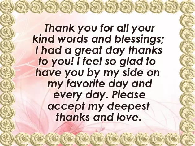 Thank You All For Your Warm Wishes And Greetings