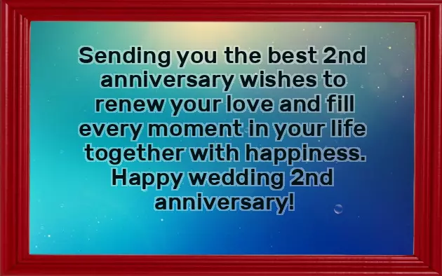 2Nd Year Anniversary Message 2Nd Year Anniversary Message