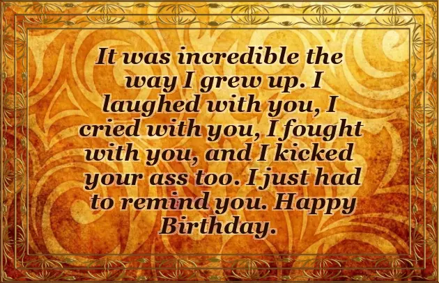 Dear Brother Birthday Wishes