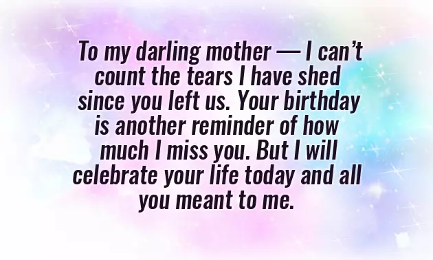 Birthday Poems For Mom In Heaven