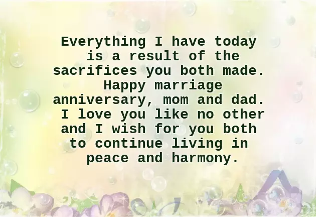 Anniversary Wishes For Father Mother Anniversary Wishes For Father Mother