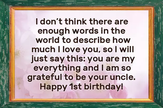 First Birthday Quotes For Niece First Birthday Quotes For Niece