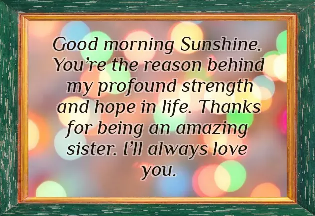 Good Morning Message For Sister Good Morning Message For Sister