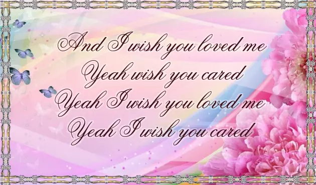 I Wish Someone Loved Me I Wish Someone Loved Me