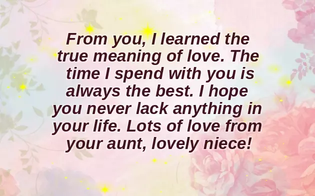 Love Message For Aunt Love Message For Aunt