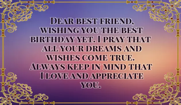 Birthday Wishes My Bestie