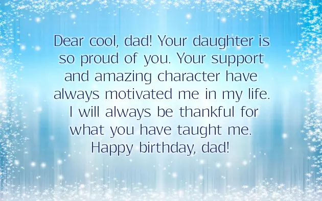 Birthday Wishes To My Dad From Daughter