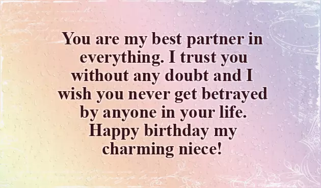 Wishes For Niece On Her Birthday