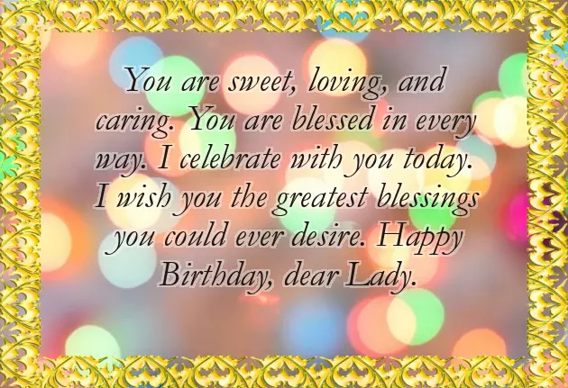 Happy Birthday To A Kind Woman