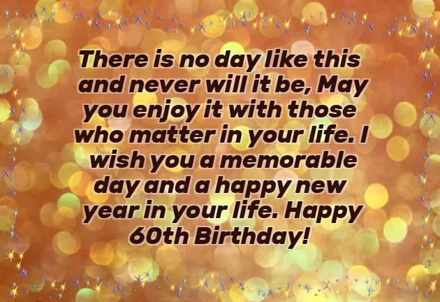 Wishes For 60 Birthday