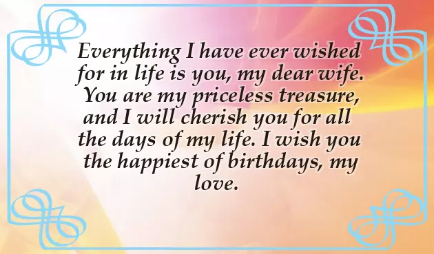 Birthday Wishes For A Lovely Wife