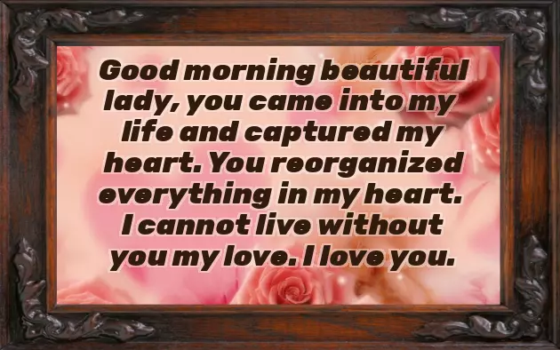 Sweetheart Good Morning Message