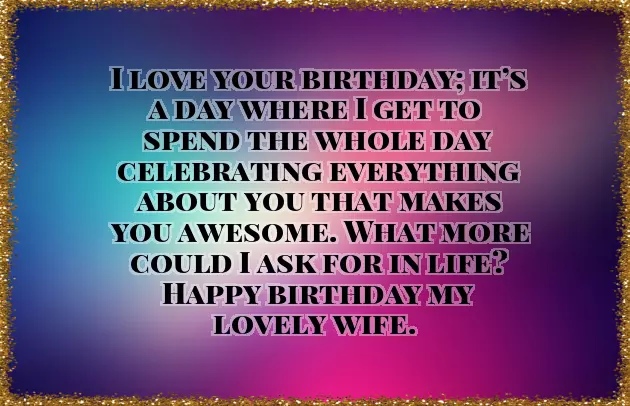 Happy Birthday To My Wife Wishes