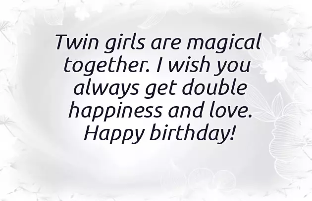 Birthday Wishes For Twins Girls Birthday Wishes For Twins Girls