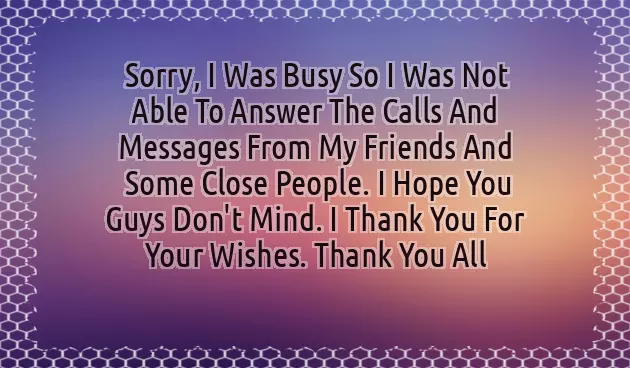 Wishing Thanks For Birthday Wishes