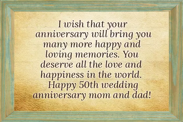 Wedding Anniversary Wishes Of Parents