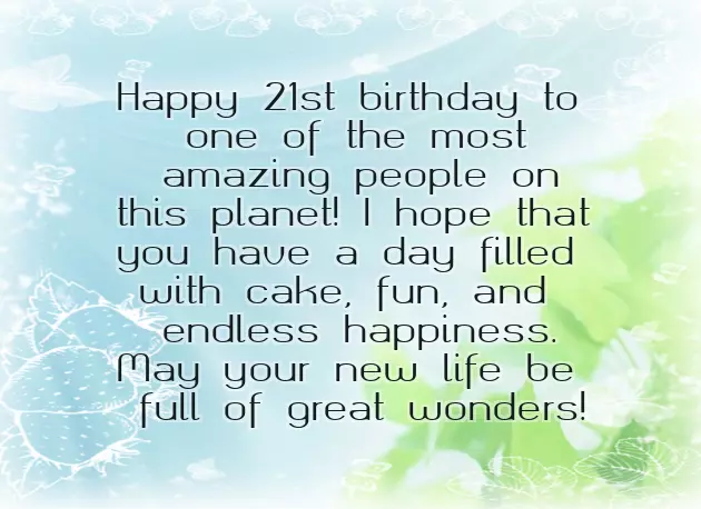 Birthday Wishes For 21St Birthday Wishes For 21St