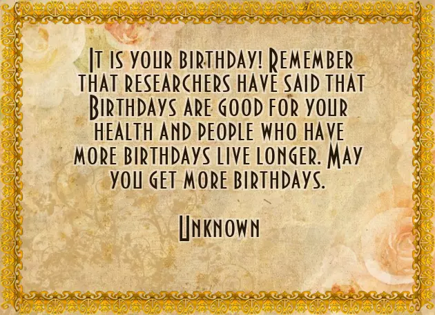 Birthday Quotation