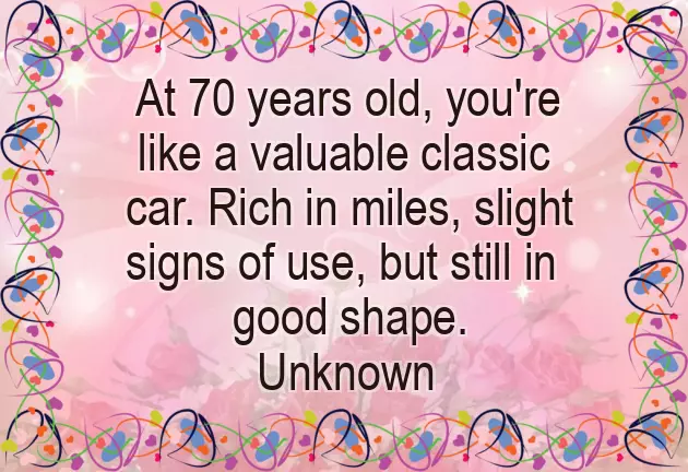 70Th Birthday Wishes Female