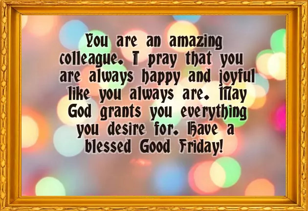 A Good Friday Message A Good Friday Message